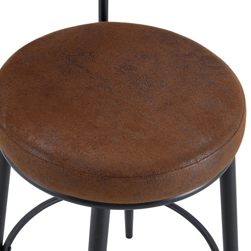 Fashionable Ergonomic Bar Chairs with Brown Technology Fabric